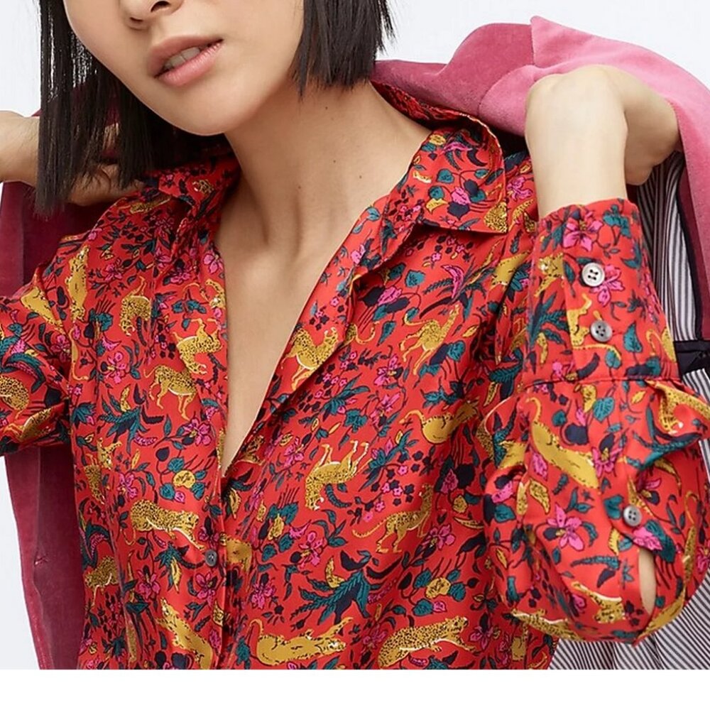 J Crew Collection Silk Blouse